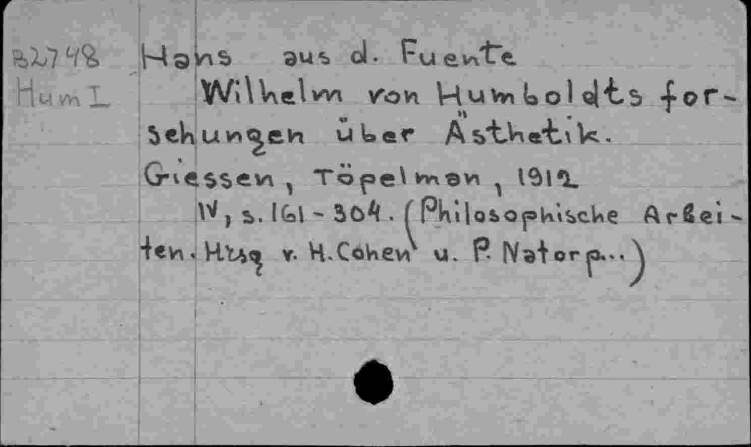 ﻿aus ol- Fuev/tTe.
H U Wi	W»\kelwi zon HuhnUolol'Ls -for
5ehuv><^eH uUer Ab't.V'e'taU. Griessew 5 Торе'^эи 101*1.
W j ь. 1Ы ~ Sö4 • ( Pkt|os>of»vùbcke Arßei V-H.Cohev» u. P-Natorp... \